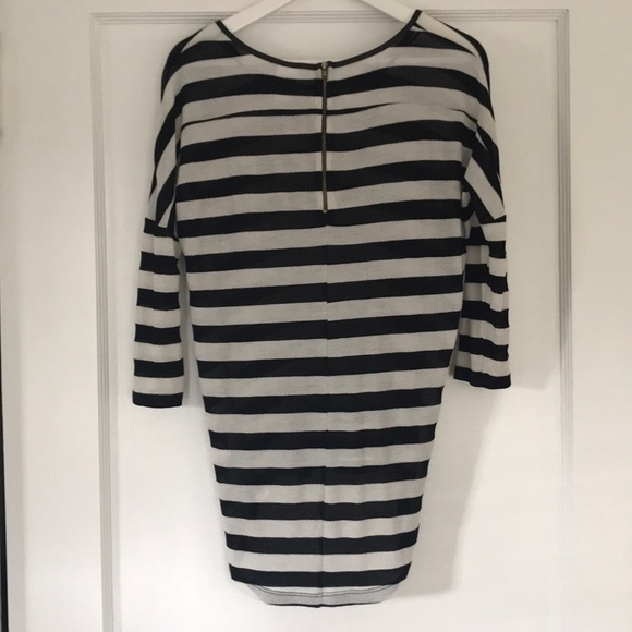 Cute Vero Moda striped top with gold zipper - Picture 2 of 7